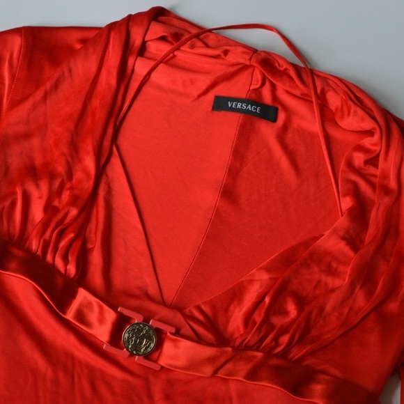 Versace halter 3/4 sleeve top - Picture 4 of 9